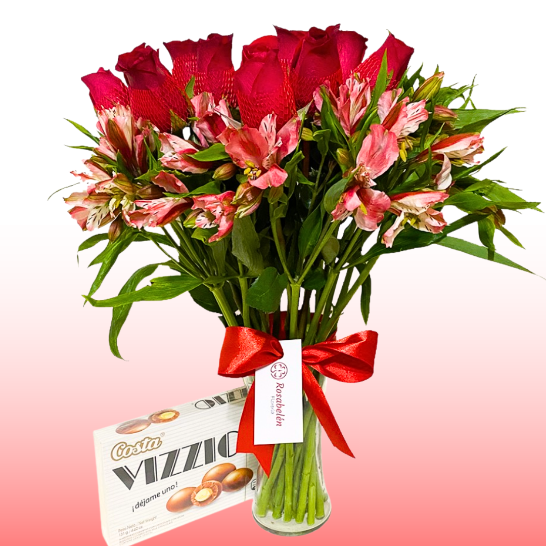 FLORERO DE ROSAS